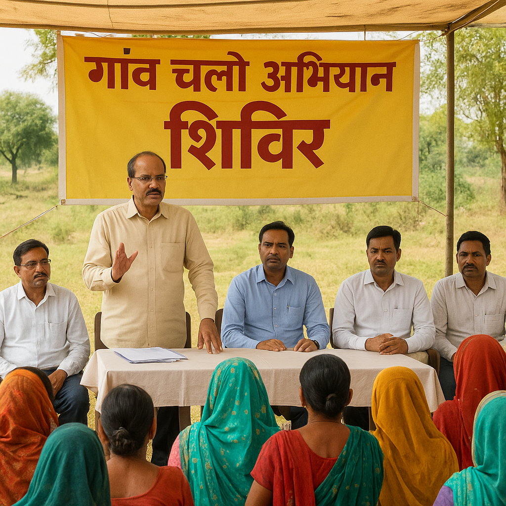गांव चलो अभियान : शिविरों से मिलेगा ग्रामीणों को सीधा लाभ